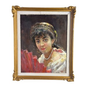 UNIDENTIFIED SIGNATURE, Portrait of a Young Woman