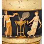R. Simonetto, Vase with a Pompeian Scene - R. Simonetto