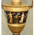 R. Simonetto, Vase with a Pompeian Scene - R. Simonetto