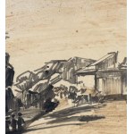 UNIDENTIFIED SIGNATURE, Street with Figures