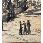 UNIDENTIFIED SIGNATURE, Street with Figures