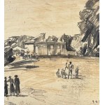 UNIDENTIFIED SIGNATURE, Street with Figures