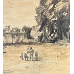 UNIDENTIFIED SIGNATURE, Street with Figures