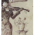 ANONIMO, Woman with a violin