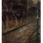 ANONIMO, Street with figures and carriages