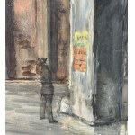 ANONIMO, Night street with a church