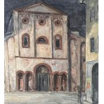 ANONIMO, Night street with a church