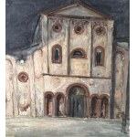 ANONIMO, Night street with a church