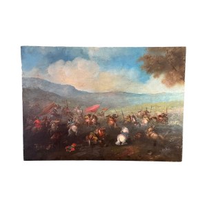 UNIDENTIFIED SIGNATURE, Cavalry battle scene
