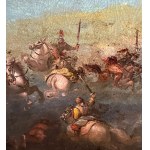 UNIDENTIFIED SIGNATURE, Cavalry battle scene