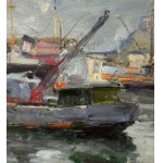 Biagio Mercadante, Harbor with boats - Biagio Mercadante