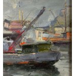 Biagio Mercadante, Harbor with boats - Biagio Mercadante