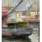 Biagio Mercadante, Harbor with boats - Biagio Mercadante