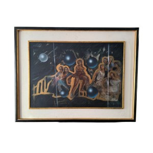 ANONIMO, Biblical scene in a modern style