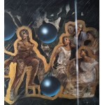 ANONIMO, Biblical scene in a modern style