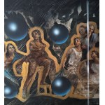 ANONIMO, Biblical scene in a modern style