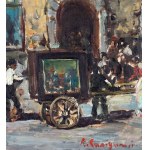 R. CARIGNANI, Neapolitan popular scene - R. CARIGNANI