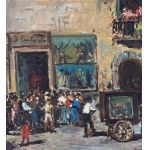 R. CARIGNANI, Neapolitan popular scene - R. CARIGNANI