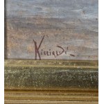 Oscar Ricciardi, Seaside view with a boat - Oscar Ricciardi