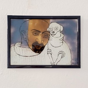 Dabrowa Ida Huk - Portrait Glass painting