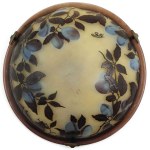 HANGING LAMP WITH AMPLA, France, Nancy, Gallé, 1925-36