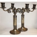 Pair of CLASSICIST candlesticks, ca. 1830
