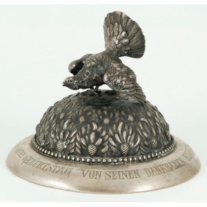COVER WITH HEAD, Germany, 2nd half of 19th century,