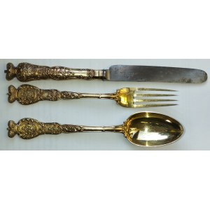 ZESTAW SZTUĆCÓW OSOBY Z DYNASTII PANUJĄCEJ W ROSJI, Anglia Londyn, George William Adams, 1851