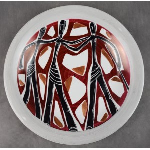 Patera Tančící ženy, Gustaw Stachyra, Spółdz. Kwiatogal Varšava, 1959.