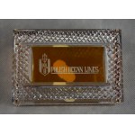 Glasschatulle, Polish Ocean Lines, Glashütte Julia, 1970er Jahre.