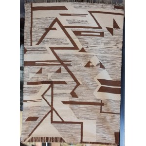Kilim Geometrická abstrakce, Polsko, 60. léta 20. století.