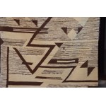 Kilim Geometrická abstrakce, Polsko, 60. léta 20. století.