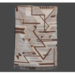 Kilim Geometrická abstrakce, Polsko, 60. léta 20. století.