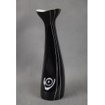 Vase, ZPS Karolina Jaworzyna Śląska, 1960er Jahre. (schwarz)