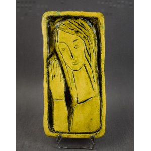 Stanisława PIĘTKOWA (1907-1983), plakát Žena s rukou, Krakov, 60. léta 20. století.