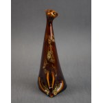 Figurka Kočka - měsíční svit, Henryk JĘDRASIAK, glazovaný porcelán, 60. léta 20. století.