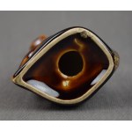 Figurka Kočka - měsíční svit, Henryk JĘDRASIAK, glazovaný porcelán, 60. léta 20. století.
