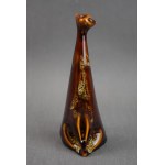 Figurka Kočka - měsíční svit, Henryk JĘDRASIAK, glazovaný porcelán, 60. léta 20. století.