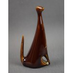 Figurka Kočka - měsíční svit, Henryk JĘDRASIAK, glazovaný porcelán, 60. léta 20. století.