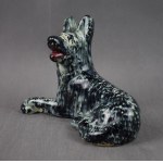 Figurine Dog - Sheepdog, Wloclawek, 1960s.