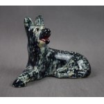 Figurine Dog - Sheepdog, Wloclawek, 1960s.
