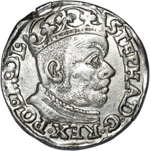 Stefan Batory, trojak 1584, Olkusz, G-H