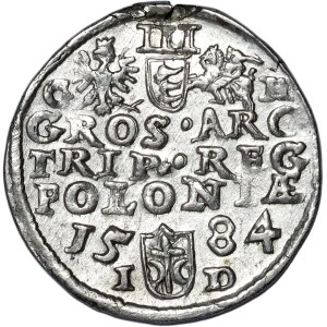 Stefan Batory, trojak 1584, Olkusz, G-H