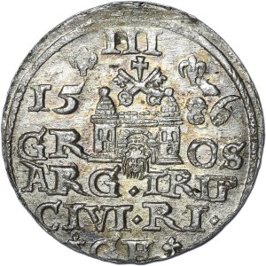 Stefan Batory, trojak 1586, Riga, small head