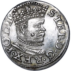Stefan Batory, trojak 1586, Riga
