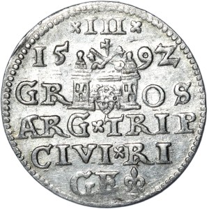 Sigismund III. Vasa, Trojak 1592, Riga
