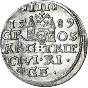 Sigismund III. Vasa, Troika 1589, Riga, Lilie nach links