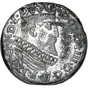 Sigismondo III Vasa, trojak Kraków 1601, testa a destra - imitazione (?)