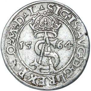 Sigismund II Augustus, Trojak 1564 Vilnius, L/L