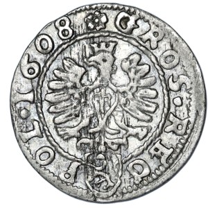 Sigismund III. Wasa, Pfennig 1608, Krakau